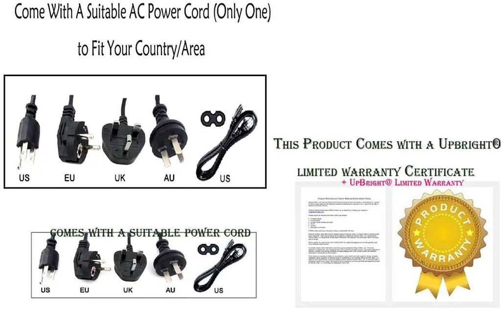 UPBRIGHT NEW Global AC / DC Adapter For Vostro 14 3000 3458 14-3458 14" LED Notebook PC Power Supply Cord Cable PS Cell Charger Mains PSU