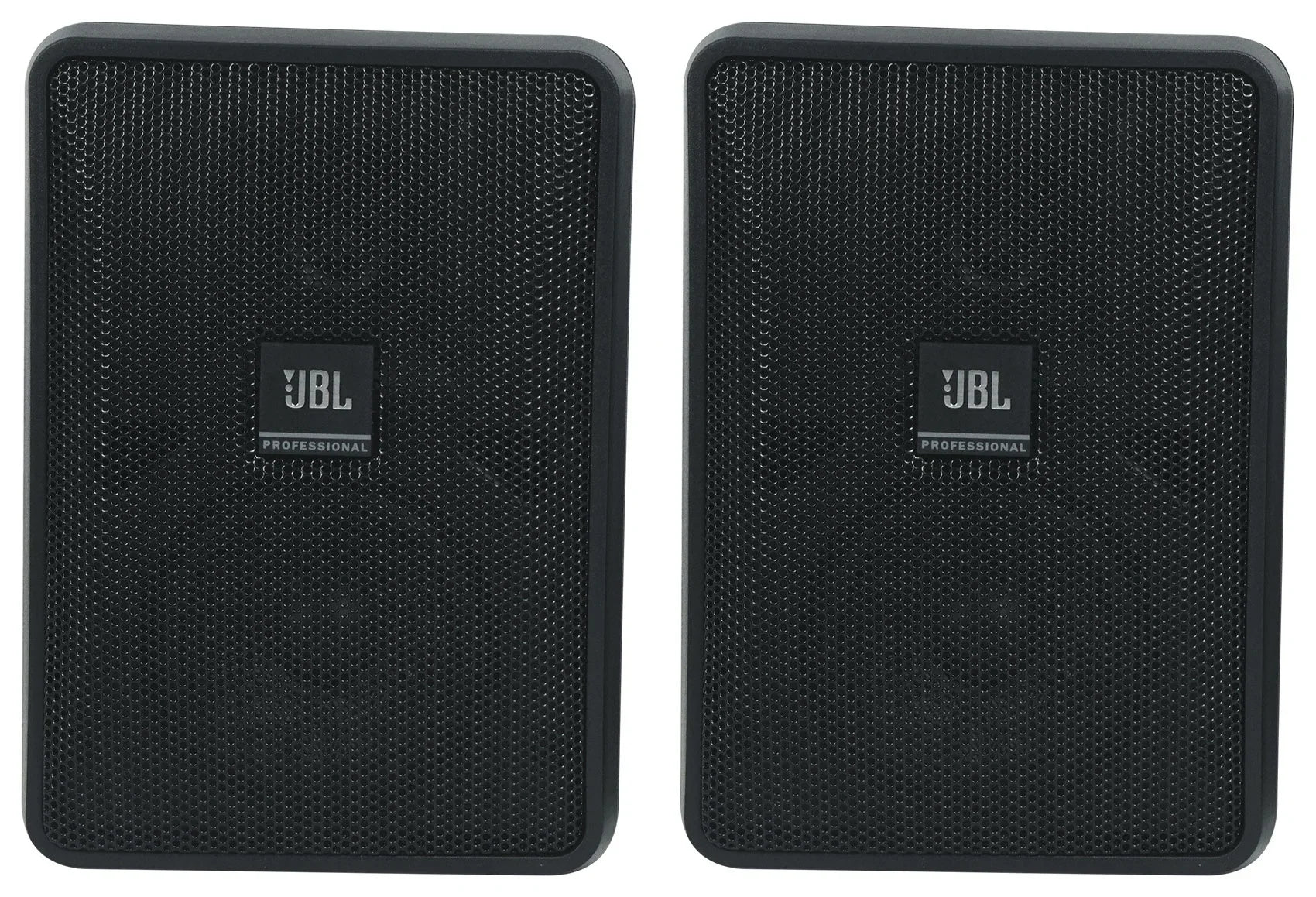 (8) JBL Control 23-1 Black 3" Indoor/Outdoor 70v Commercial Wall Speakers + Amp