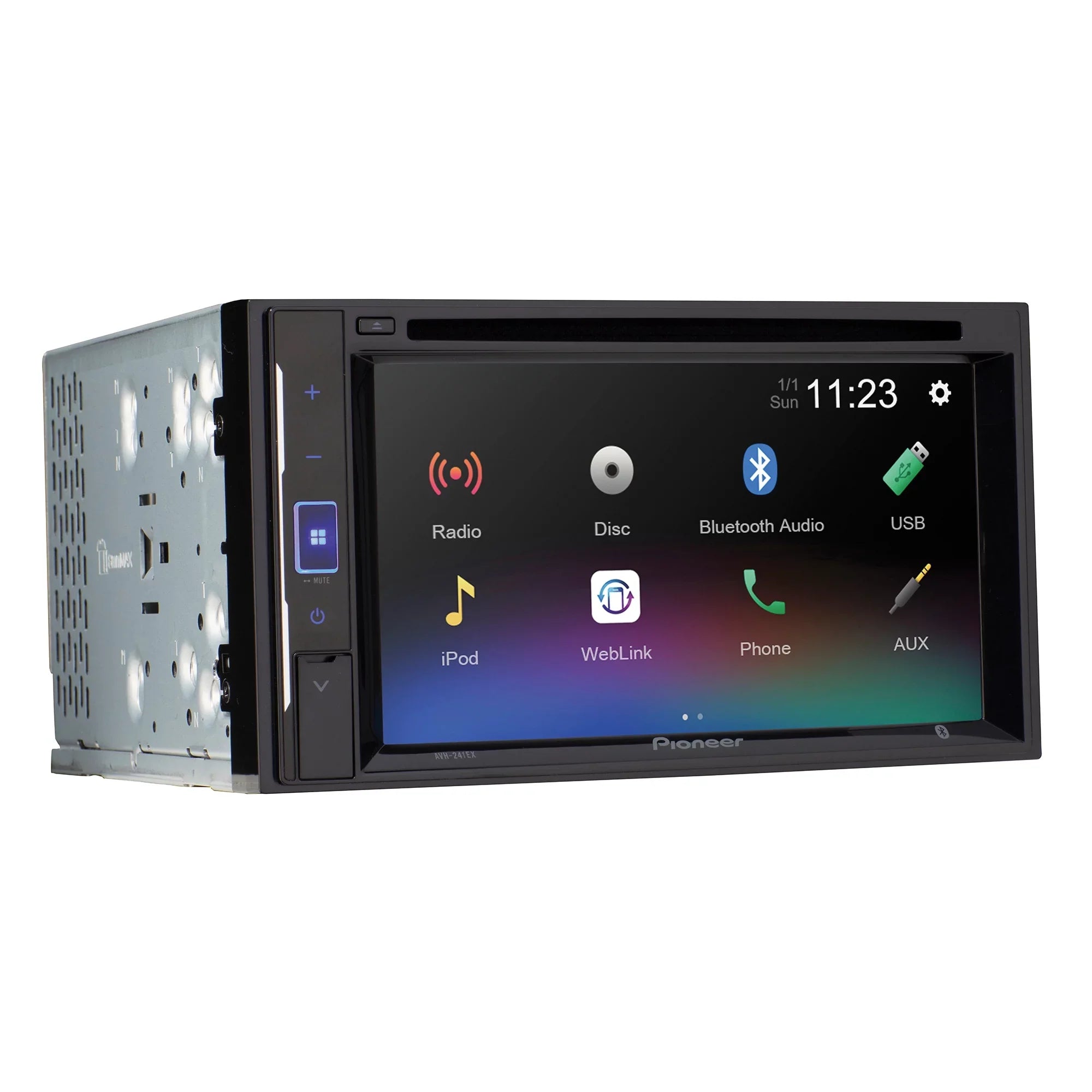 Pioneer 6.2 inch Resistive Panel Back Up Camera Ready - DVD Receiver - Black