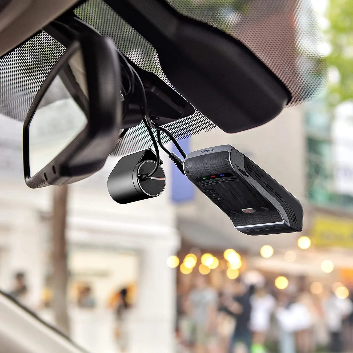 THINKWARE U1000 Flagship Channel Dash Cam with Radar Module Accessory 4K UHD Front 2K QHD Rear, Wi-Fi GPS Super Night Vision Cloud Hotspot Parking Mode