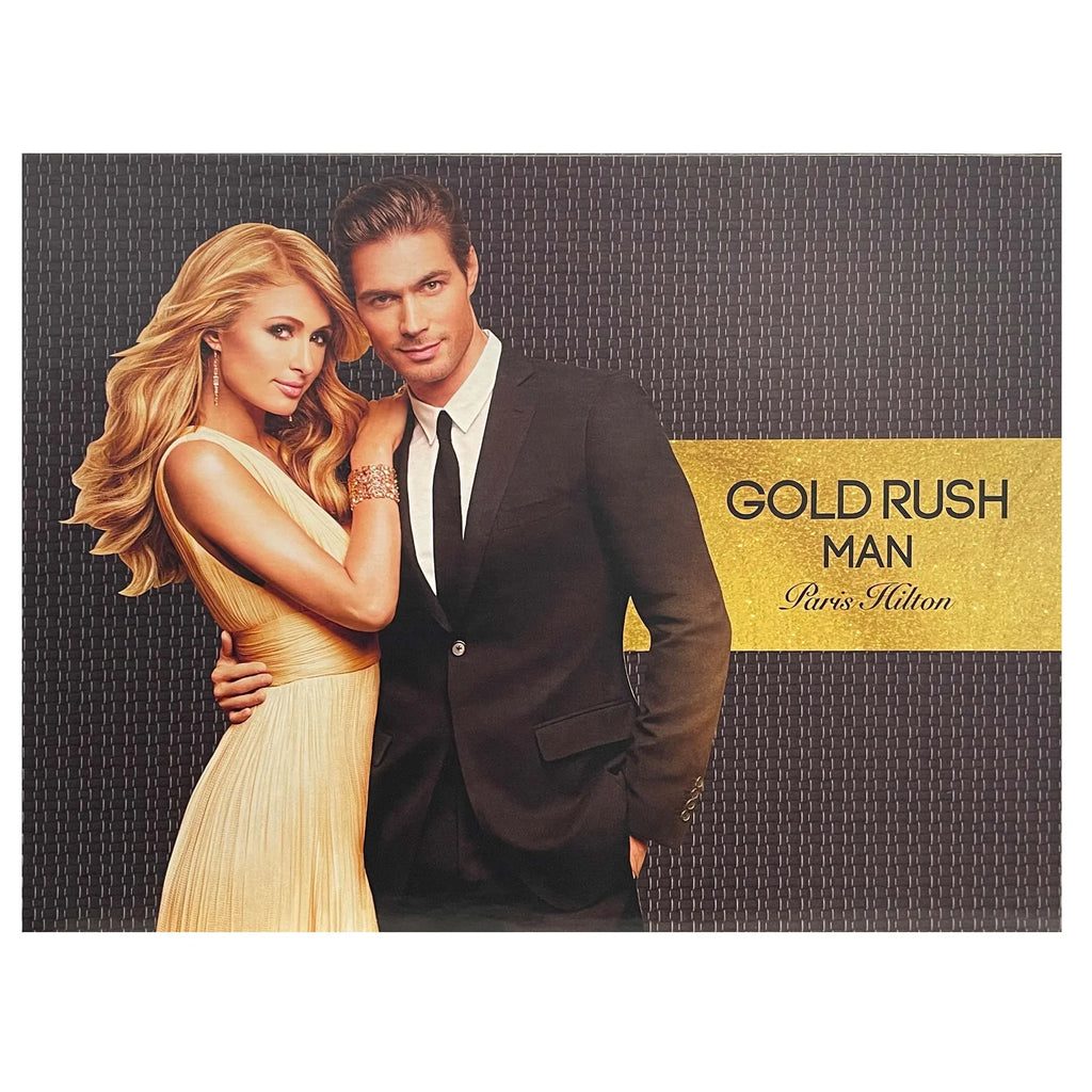 Paris Hilton Gold Rush Cologne Gift Set for Men, 4 Pieces