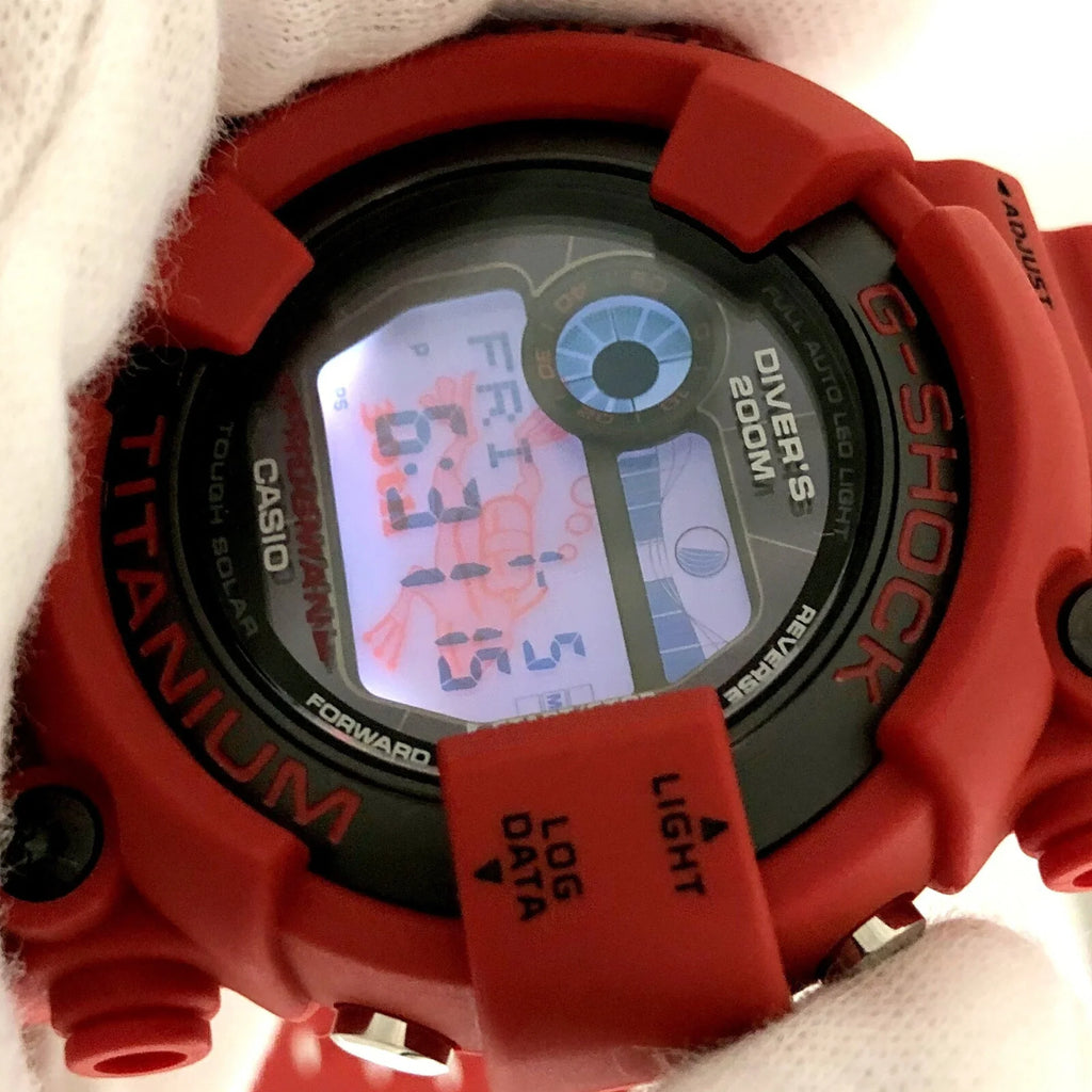 Pre-Owned CASIO Casio G-SHOCK Watch GW-8230NT-4JR FROGMAN 30th Anniversary Reprint Model Red Digital Tough Solar Men's ITWD1QAESCTM (Good)
