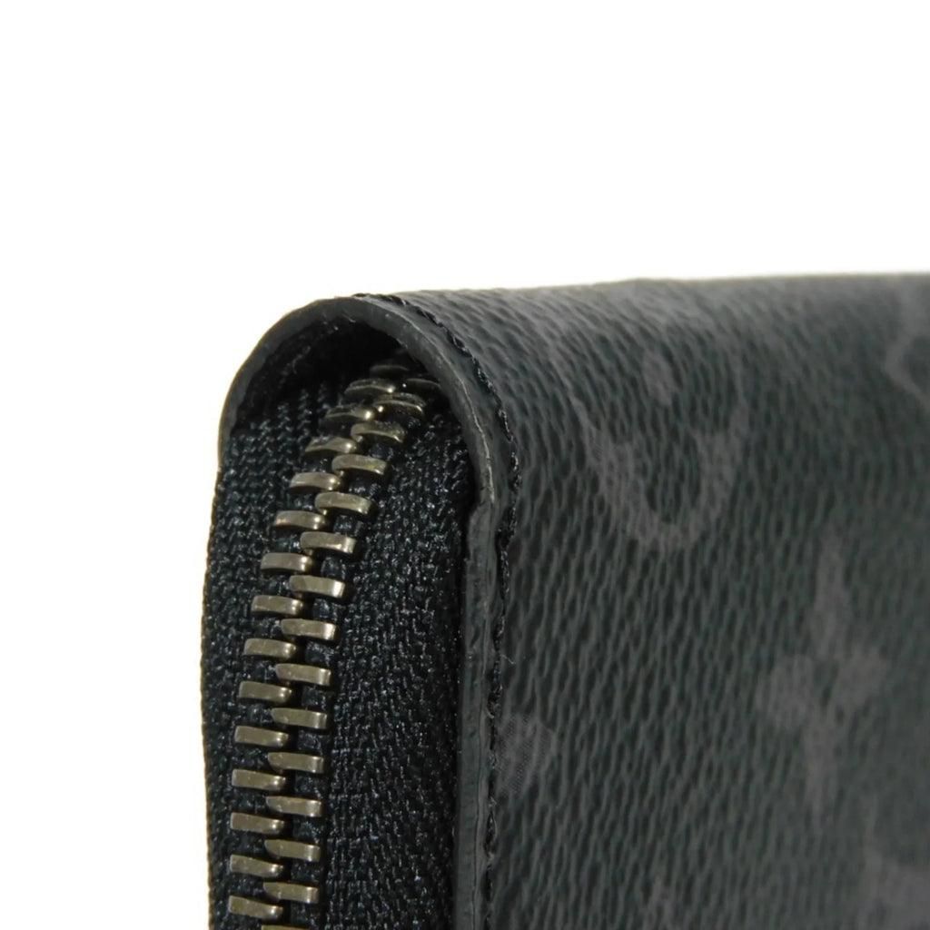 Pre-Owned LOUIS VUITTON Long Wallet Zippy Vertical LV Logo Round Zipper Random Access Memory Eclipse Noir M62295 Men's Billfold (Good)
