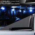 Stehlen 733469490432 Soft Tri-Fold Tonneau Cover with Truck Bed LED Lights For Memory 1500 2009-2018 / Classic 2019-2022 5.7 Feet ( 68.4" ) Short Bed
