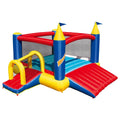 Banzai Slide N’ Fun Complete Bounce House Set with 2 Slides and Air Blower