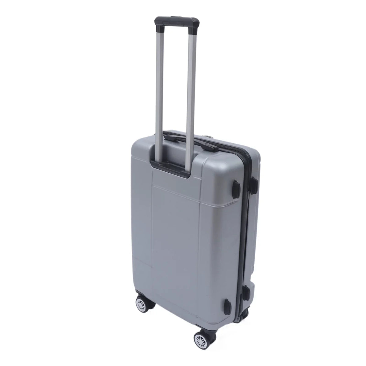 Wuzstar 24" Traveling Luggage PC+ABS Luggage Bags with TSA Lock Durable Spinner Wheels Hardside Carry On Suitcase , Silver