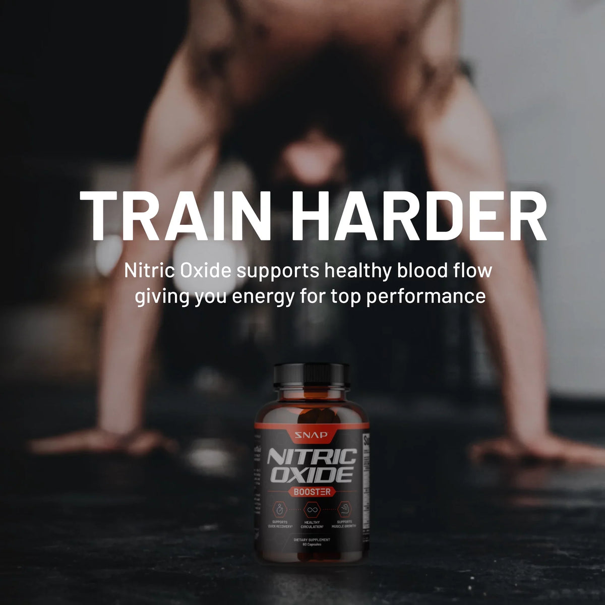 Snap Supplements Nitric Oxide Booster and Heart Health Supplement Bundle, 60 + 90 Capsules