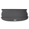 Ikon Motorsports Cargo Cover Compatible With 2021-2023 Nissan Rogue All Models PVC & Aluminum Rod Black Security Rear Trunk Cover Security Retractable Shield