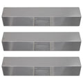 3-Pack BBQ Grill Heat Shield Plate Tent Replacement Parts for Charmglow 810-8410-S - Compatible Barbeque Stainless Steel Flame Tamer, Guard, Deflector, Flavorizer Bar, Vaporizer Bar, Burner Cover 15"