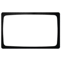 HUBERT® Food Display Tile for Cold Foods, Full Size Black Melamine - 21" L x 12 3/4" W