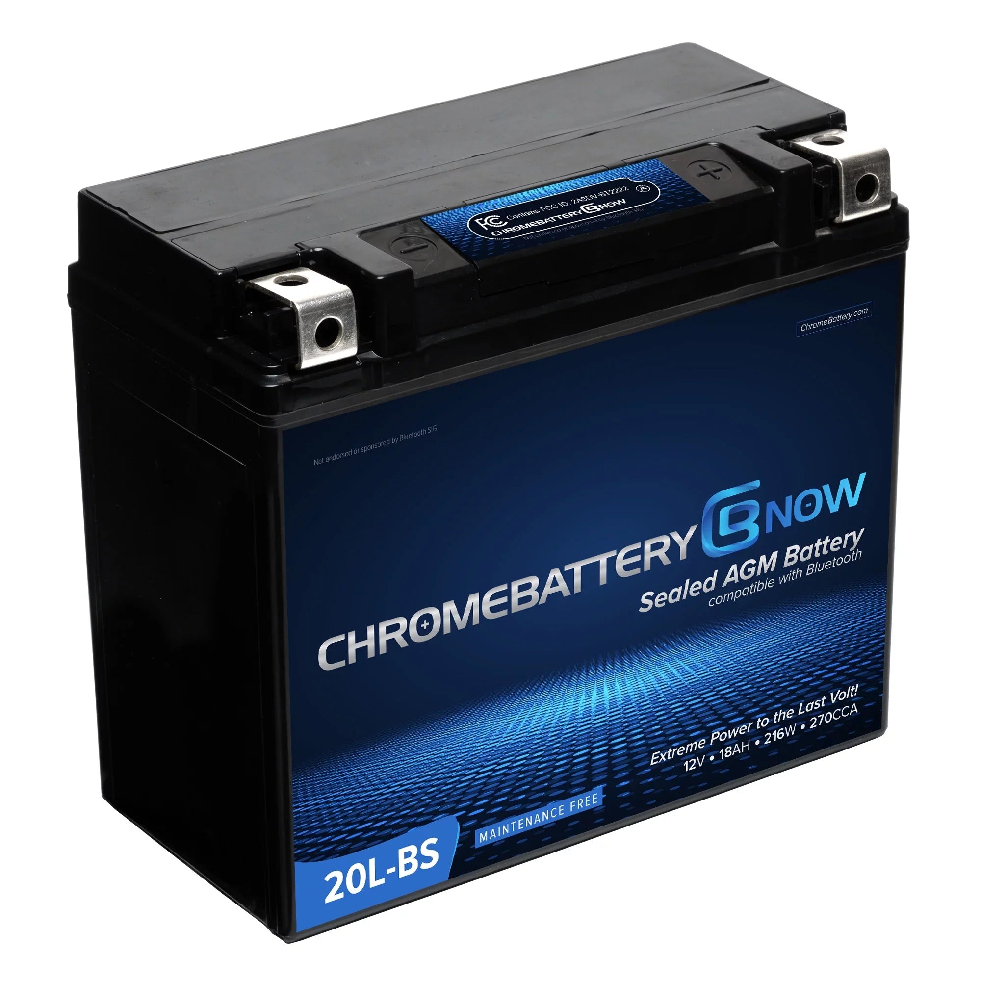 Chrome Cell Now Ytx20l-bs (20l-bs 12 Volt,18 Ah, 270 Cca) ligent Wireless Smartphone Connectivity AGM Energy Source for Personal Watercraft - Brp (sea-doo) 900 Gti 90 Years (2018 - 2020)
