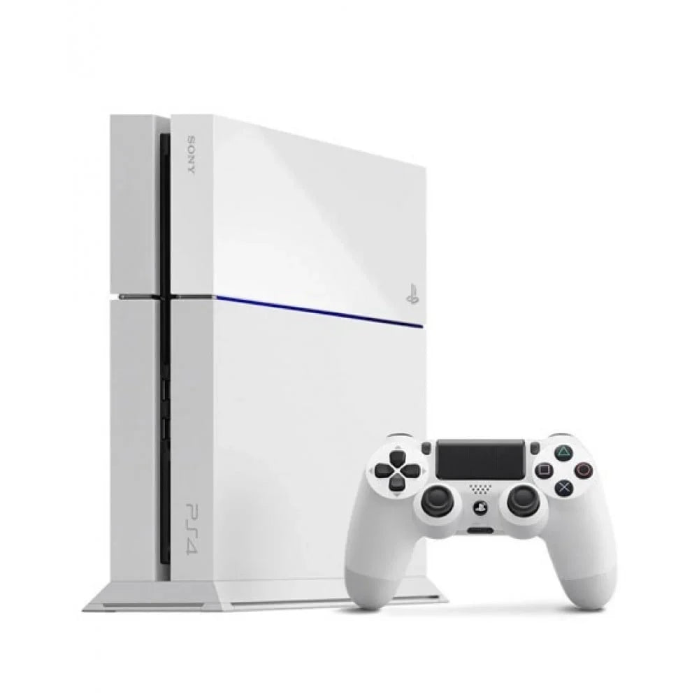Sony PlayStation 4 500GB Gaming Console White HDMI Cable with BOLT AXTION Cleaning Kit Bundle Like New