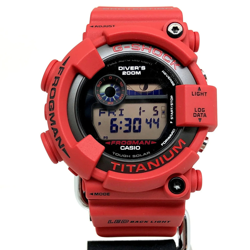 Pre-Owned CASIO Casio G-SHOCK Watch GW-8230NT-4JR FROGMAN 30th Anniversary Reprint Model Red Digital Tough Solar Men's ITWD1QAESCTM (Good)