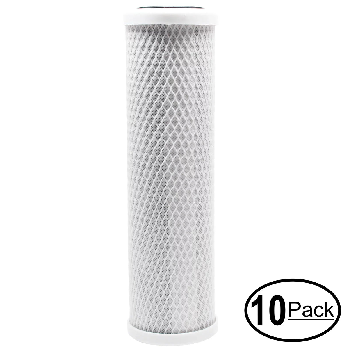 10-Pack Replacement for Marine Depot MD9111 Activated Carbon Block Filter - Universal 10 inch Filter for Marine Depot KleanWater Basic RO System - Denali Pure Brand