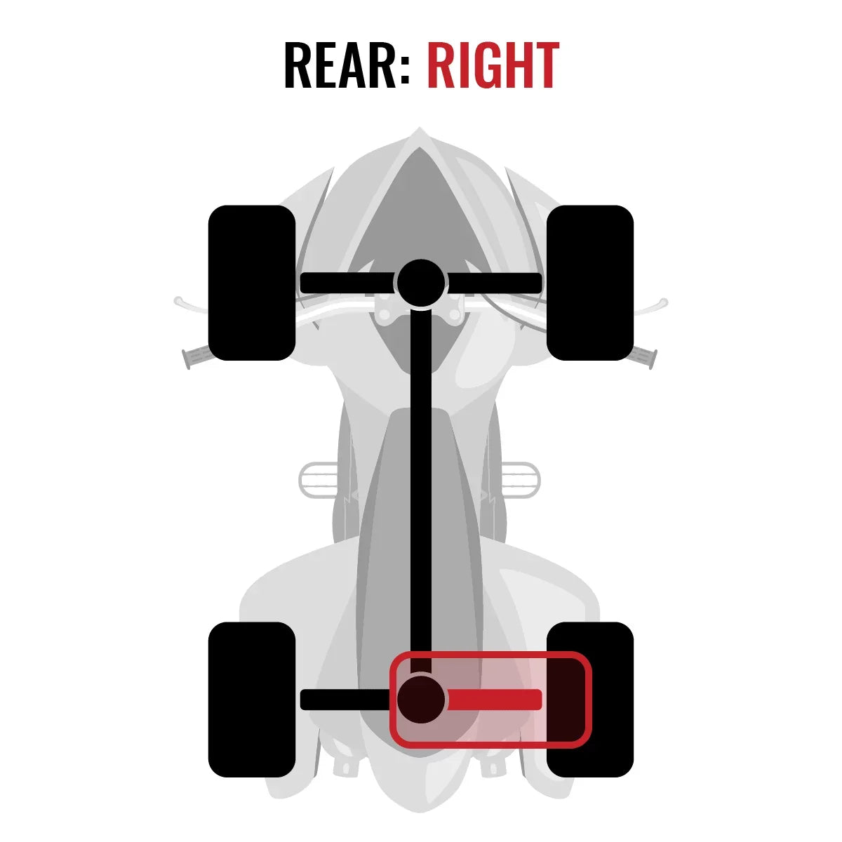Sixity XT Rear Right Axle compatible with Can-Am Outlander 800R 2015 - EFI 4X4