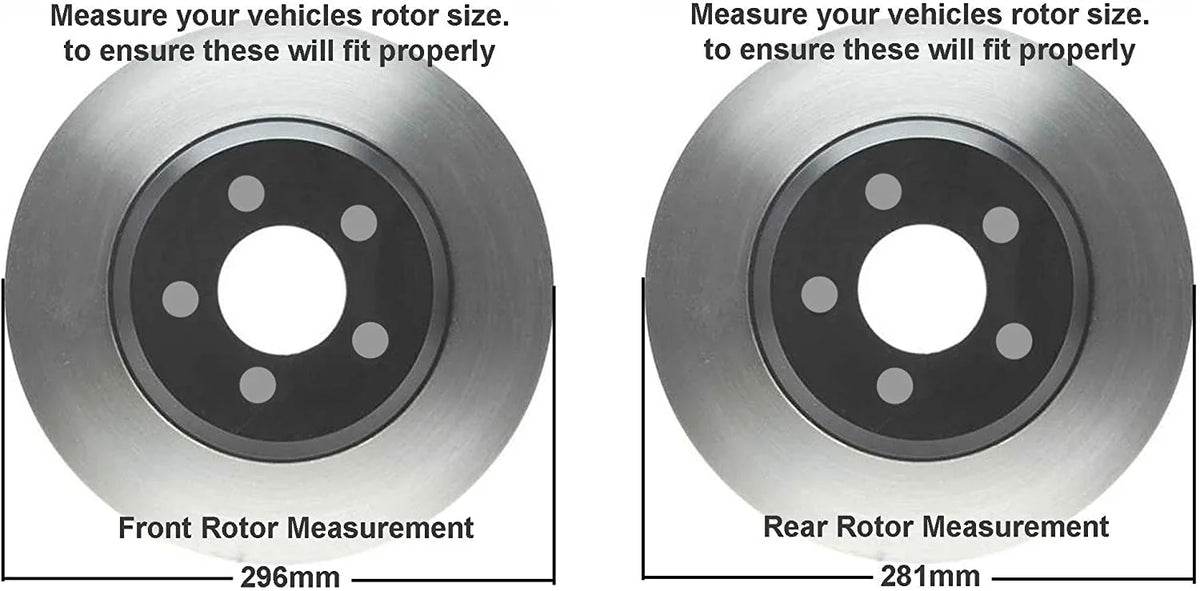 Detroit Axle - Brake Kit for 2006-2018 Toyota Rav4 11.65" Front & 11.06" Rear Drilled and Slotted Disc Rotors Memory Brakes Pads 2007 2008 2009 2010 2011 2012 2013 2014 2015 2016 2017 Replacement