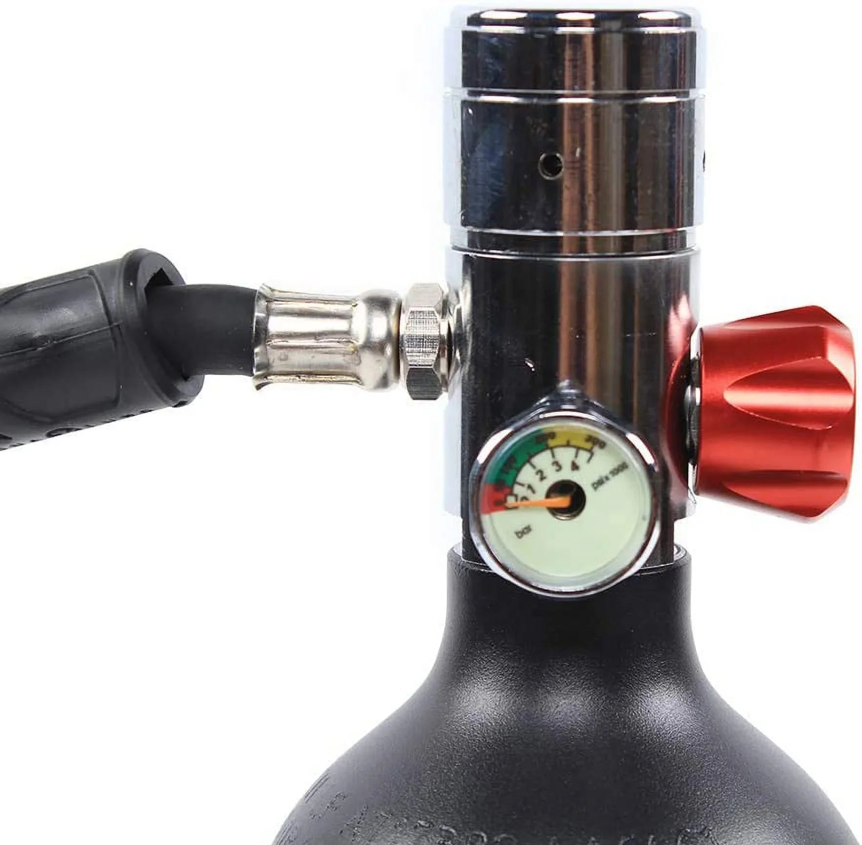 FETCOI 1L DIDEEP E-S400B Diving Tank Equipment Mini Scuba Cylinder Refill by High Pressure Air Pump Refill Adapter for Underwater Diving Breathe Training