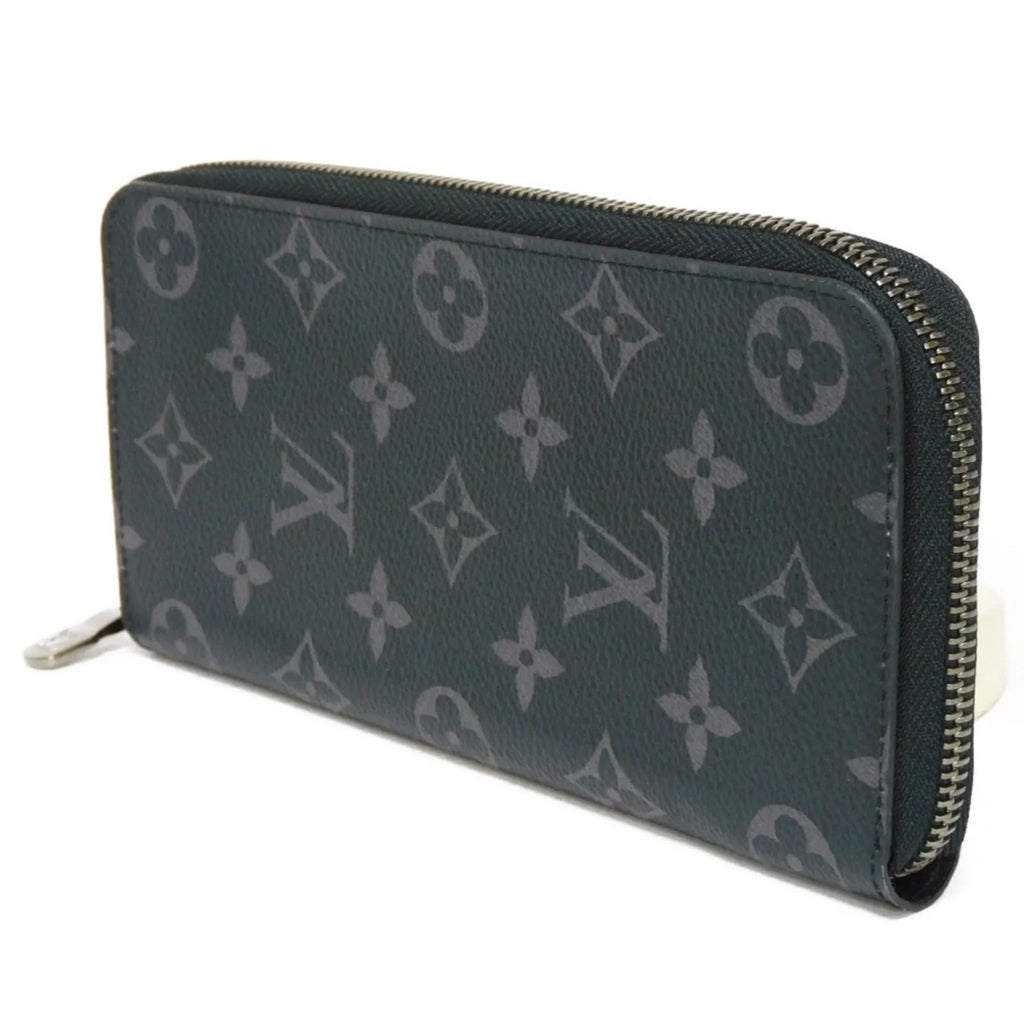 Pre-Owned LOUIS VUITTON Long Wallet Zippy Vertical LV Logo Round Zipper Random Access Memory Eclipse Noir M62295 Men's Billfold (Good)