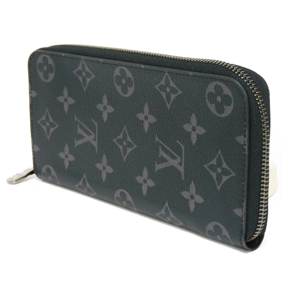 Pre-Owned LOUIS VUITTON Long Wallet Zippy Vertical LV Logo Round Zipper Random Access Memory Eclipse Noir M62295 Men's Billfold (Good)