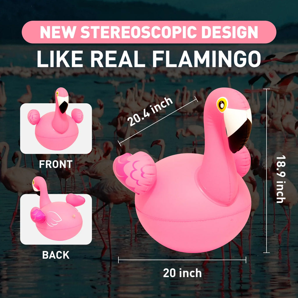 Floating Pool Lights 2PCS, Solar Flamingo Pool Lights for Inground Pools Waterproof, Glow in The Dark Light Up Swimming Pool Accessories, Solar Floating Lights for Pool Flamingo Party Decor