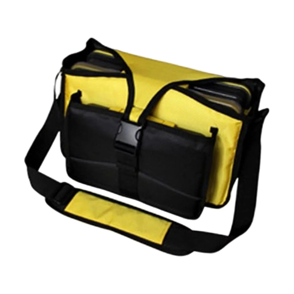 Fishing Tackle Bag Shoulder Bag Fishing Bag Gift for Men Storage Bag Portable Tackle Box Organizer fishing lures Bag for Sea Fishing Yellow