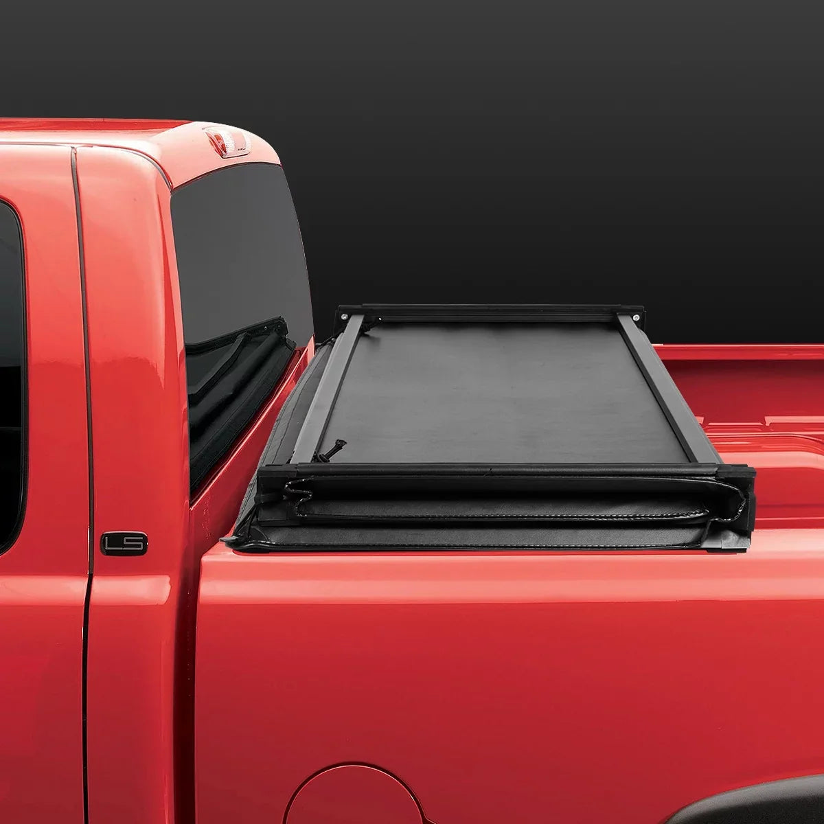 DNA Motoring TTC-TRISOFT-018 For 2009 to 2021 Random Access Memory Truck 1500 5.7' Bed Fleetside Tri -Fold Adjustable Soft Top Trunk Tonneau Cover