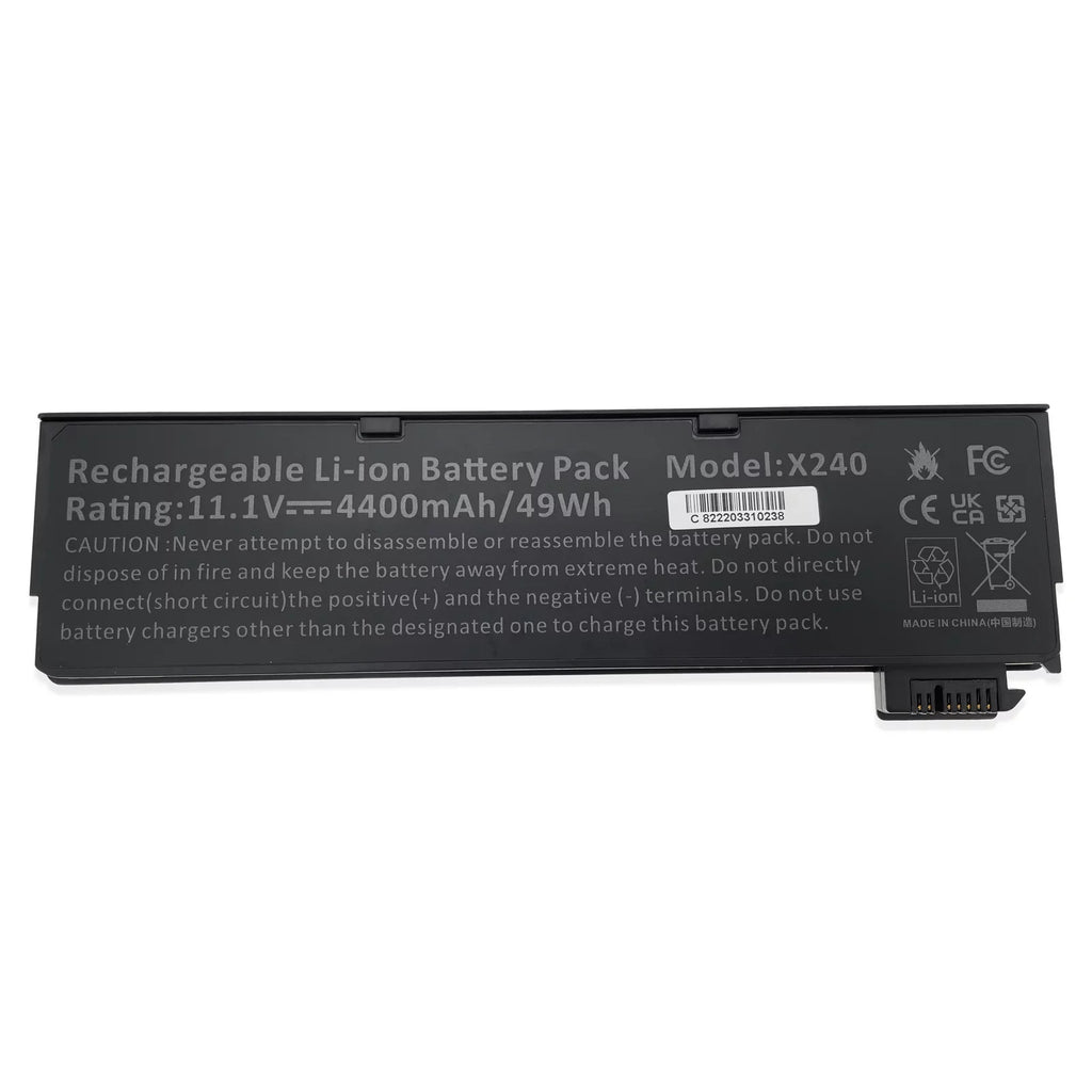 Cell for Lenovo ThinkPad P50S W550s T440 T450 T460 S440 S540 K2450 L450 L460 L470 T440 T450 T550 45N1130 45N1125 0C52861 4400mAh