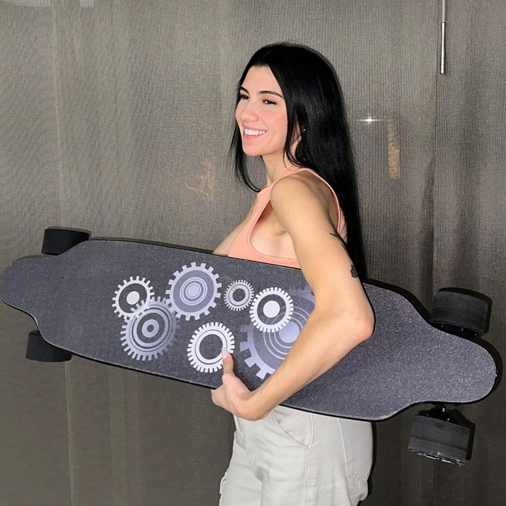 Electric Skateboard,BRC Electric Longboard with 1200W Motor, 25 Mph Top Speed & 15 Miles Range, 4-Speed Modes Skateboards and Remote Control