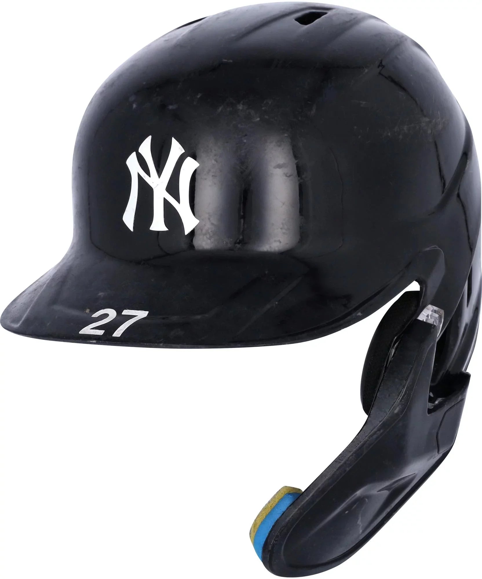 Gi Stanton New York Yankees Previously owned #27 Navy Batting Helmet Worn During Games Played on April 8, June 12, and September 30, 2022 - Fanatics Authentic Certified