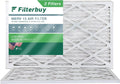 Filterbuy 14x24x1 MERV 13 Pleated HVAC AC Furnace Air Filters (2-Pack)
