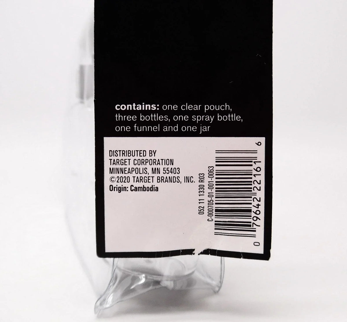 Sonia Kashuk TSA Travel Makeup Bag Kit, Clear