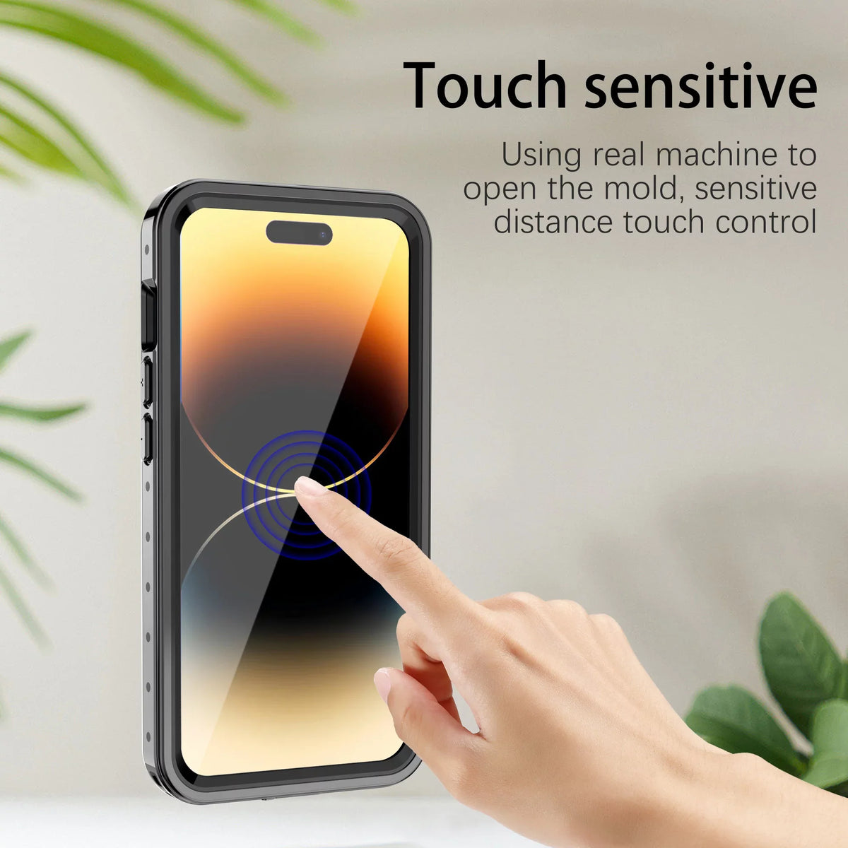 SaniMore for iPhone 14 Pro Max 6.7" 2022 Case with Built-in Display Protector Dustproof Strong Drop Resistant Full Body Protective Waterproof Cover for iPhone 14 Por Max 6.7 2022, Clear