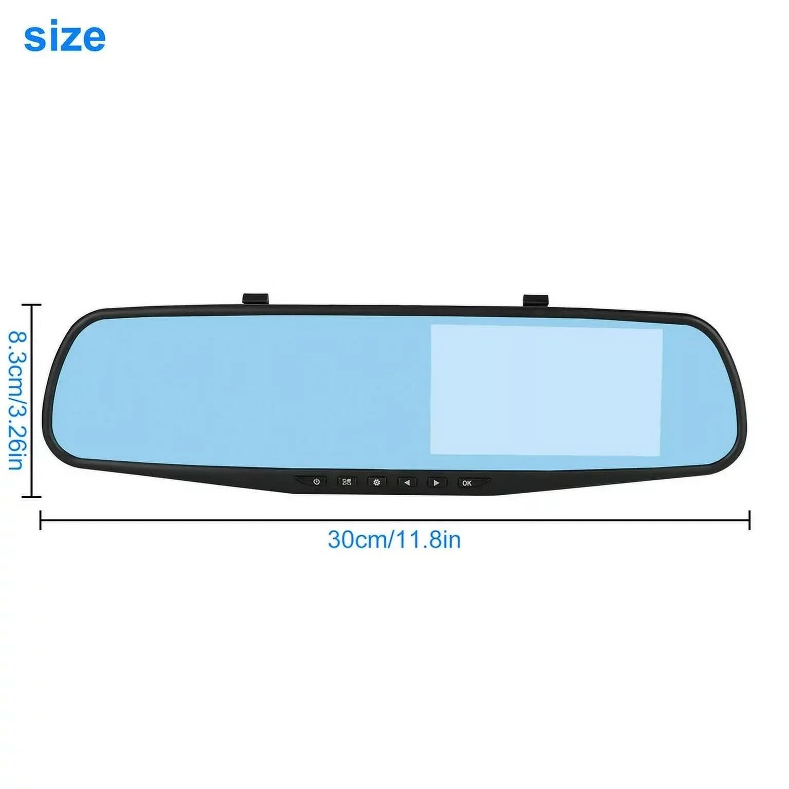 1 Pack 1080P Rearview Mirror Car Camera 4.3" Dash Cam for Cars Trucks,170°Wide Angle Lens Car Cam Front Rear DVR Monitor, Night Vision,Parking Monitor,Motion Detection,G-sensor