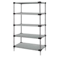 Quantum Storage WRS5-86-1454SS Solid 5-Shelf Starter Units - Stainless Steel, 14 x 54 x 86 in.