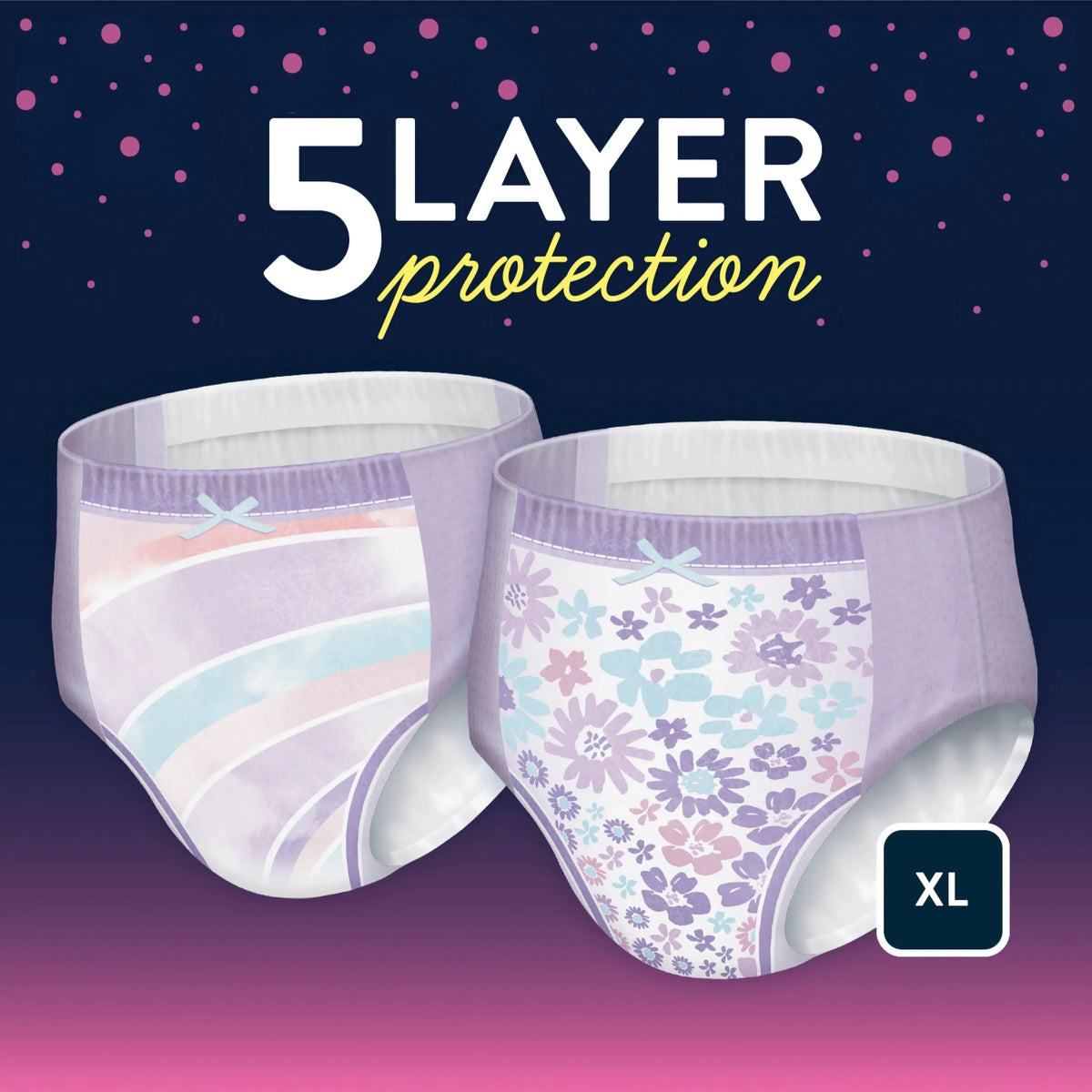 Goodnites Nighttime Bedwetting Underwear for Girls, XL, 28 Ct (Select for More Options)
