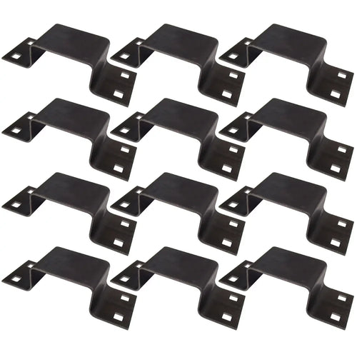 (12) Bolt-On Pocket Brackets for Utility Trailer Stake Body 12 Gauge Steel