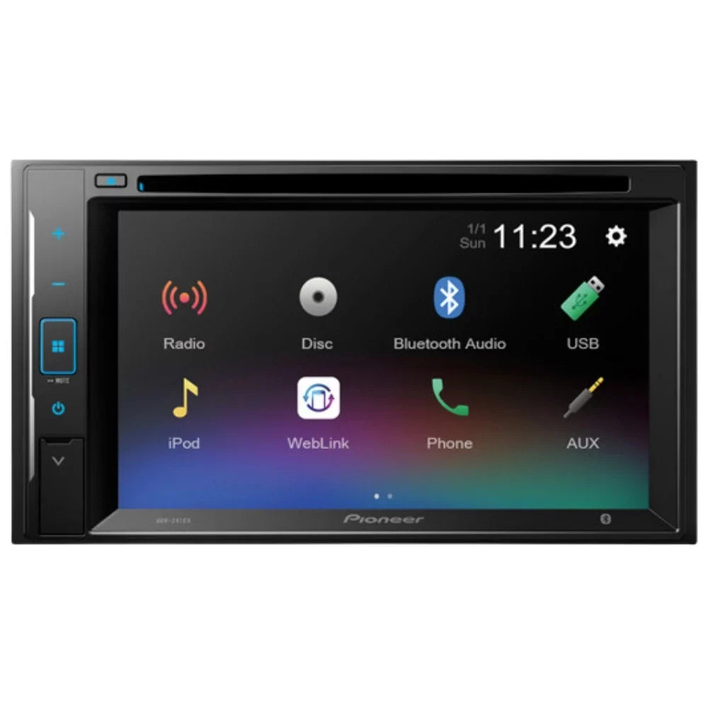 KIT4858 Bundle for 2003-2006 Chevrolet Suburban W/ Pioneer AVH-241EX Double DIN Car Stereo with Bluetooth/Backup Camera/Installation Kit/in-Dash DVD/CD AM/FM 6.2" Display Digital Media Receiver
