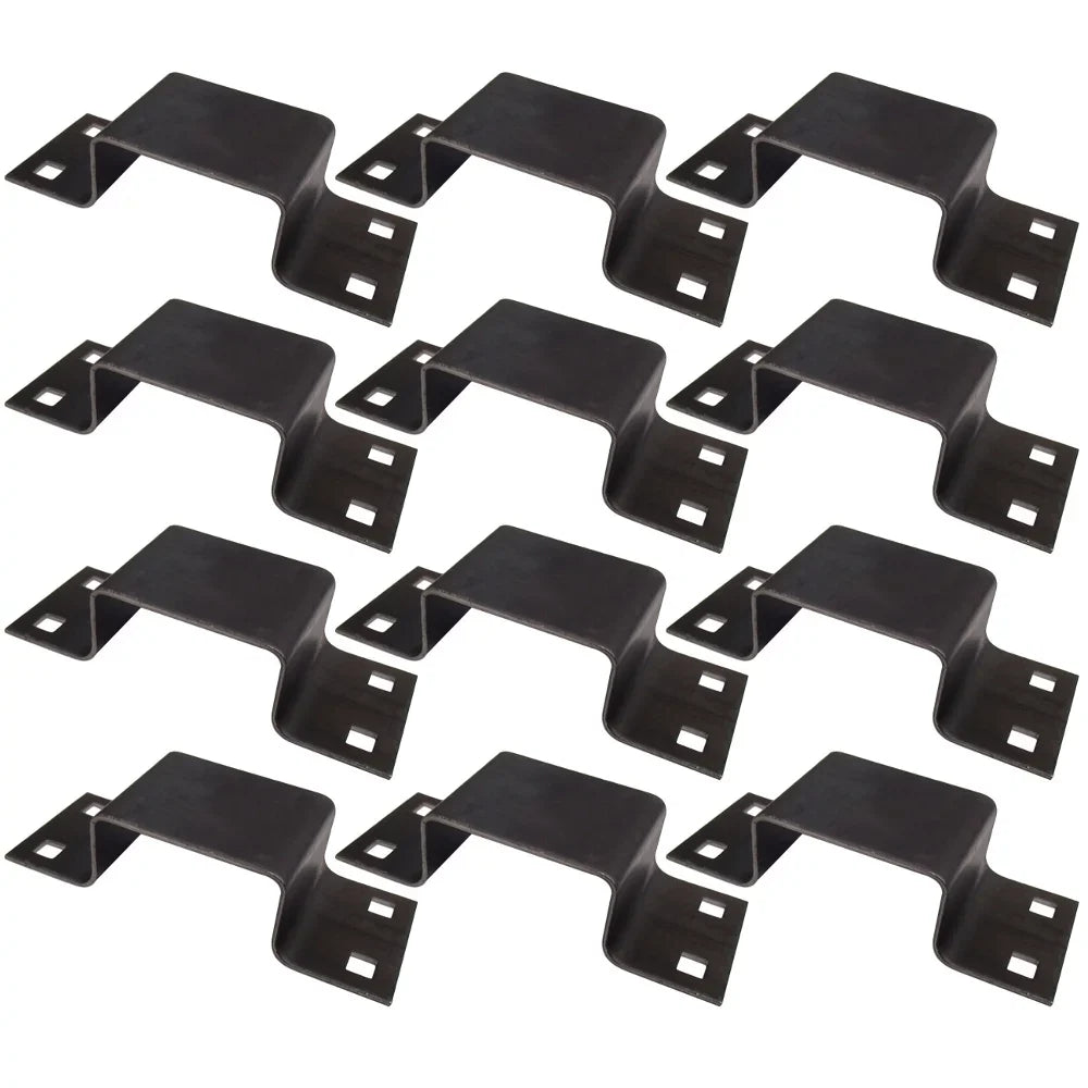(12) Bolt-On Pocket Brackets for Utility Trailer Stake Body 12 Gauge Steel