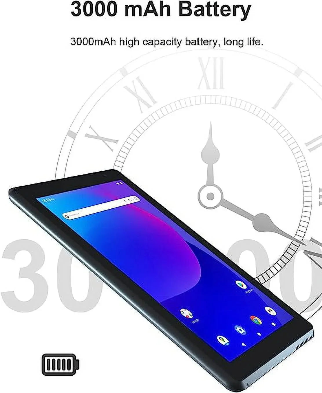 7 Inch Tablet, Android 11 Tablet PC, 32GB Storage 2GB Random Access Memory Tablets Central Unit Processor Android 11 Tablet PC Camera, WiFi, Bluetooth Computer Tablet (Black)