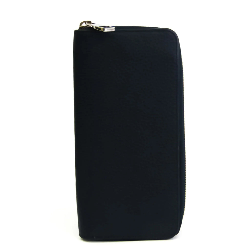 Pre-Owned Louis Vuitton Taurillon Zippy Wallet Vertical M58823 Unisex Taurillon Leather Long Wallet (bi-fold) Navy (Good)