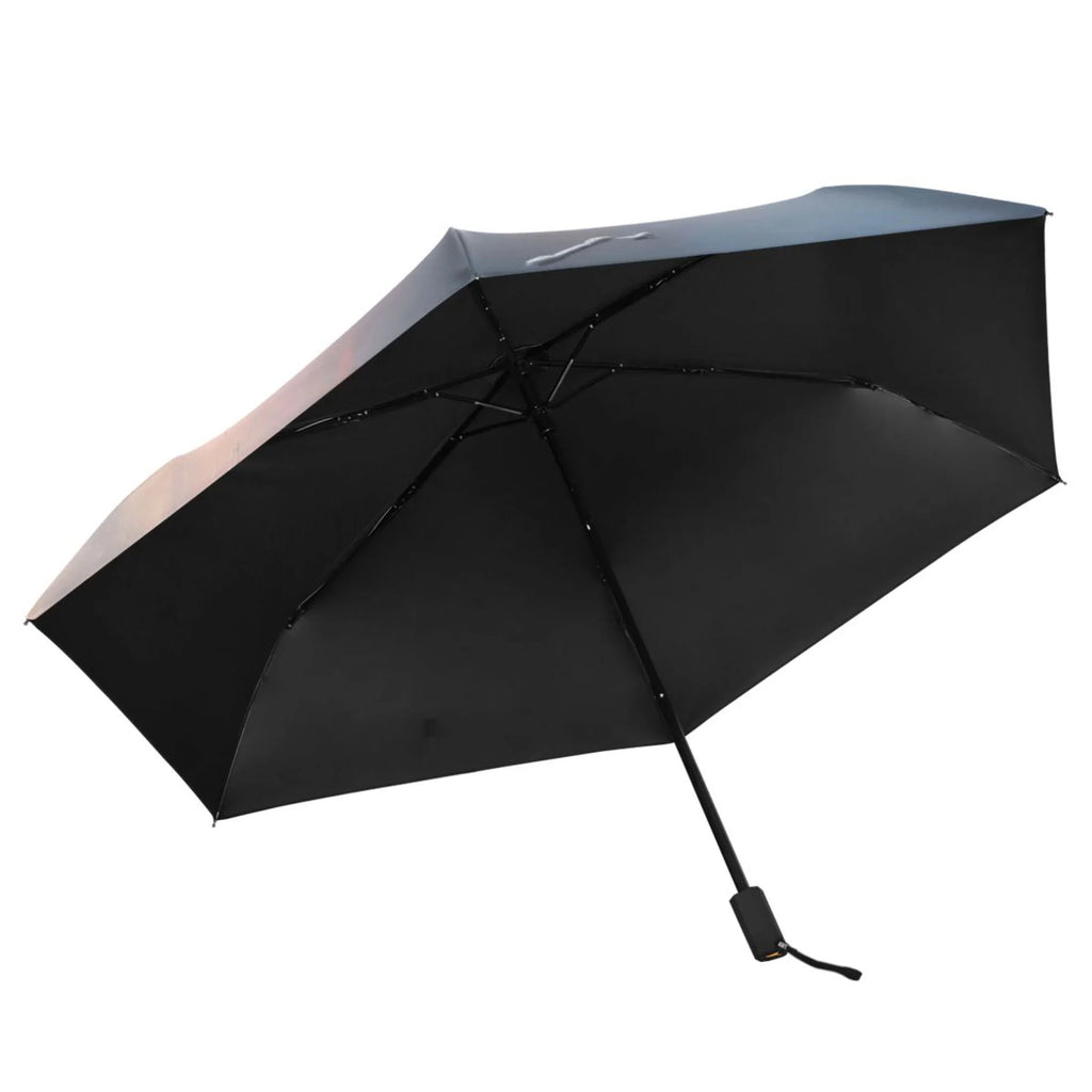 Winter Snow with Boat Compact Folding Umbrella for Rain Windproof Travel Umbrella UPF 50+ Lightweight Packable Arc Size