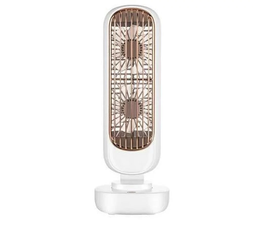 Anself Small Desk Tower Fan 3 Speed Portable USB Mini Cooling Tower Fan Air Circulation Standing Fan for Home Office Desktop Bedroom