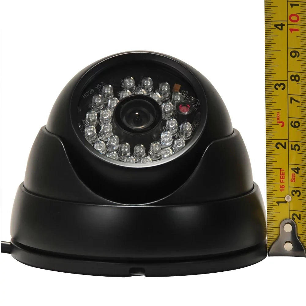 VideoSecu 2 Pack Built-in 1/3 inch SONY Effio CCD 600TVL Security Camera IR Day Night 3.6mm Wide Angle Lens with 2 Power Supply bwi