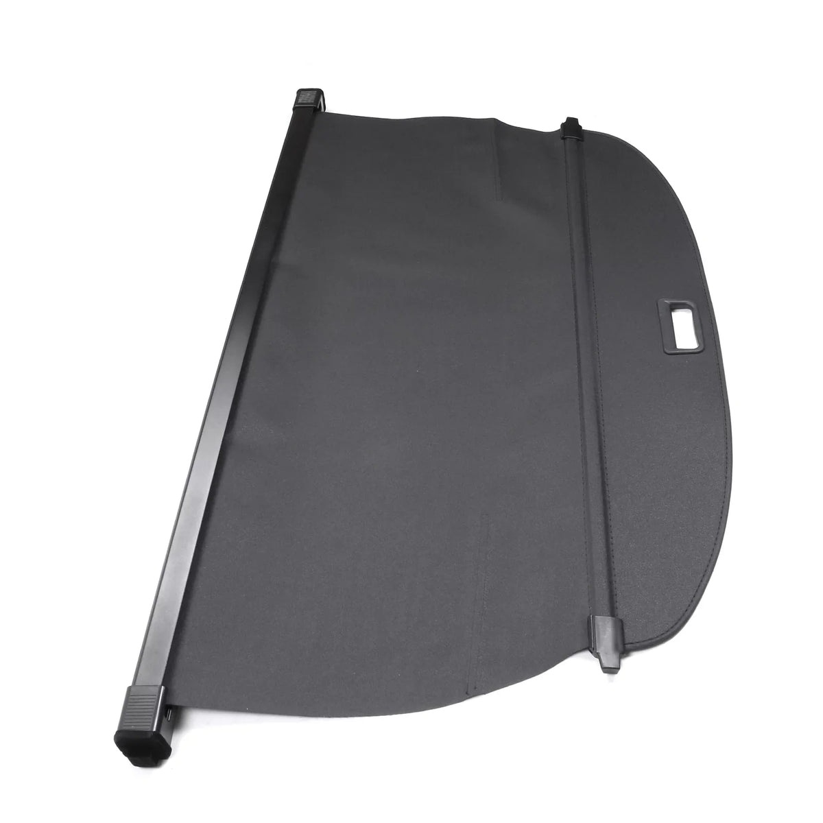 Ikon Motorsports Cargo Cover Compatible With 2021-2023 Nissan Rogue All Models PVC & Aluminum Rod Black Security Rear Trunk Cover Security Retractable Shield