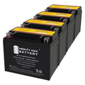YTX12-BS 12V 10Ah Replacement Cell compatible with Suzuki GSX-R1000, Z 01-04 - 4 Pack