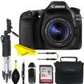 Canon EOS 80D DSLR Camera Intermediate Bundle with 18-55mm Lens+24.2MP APS-C CMOS sensor and DIGIC 6 image processor