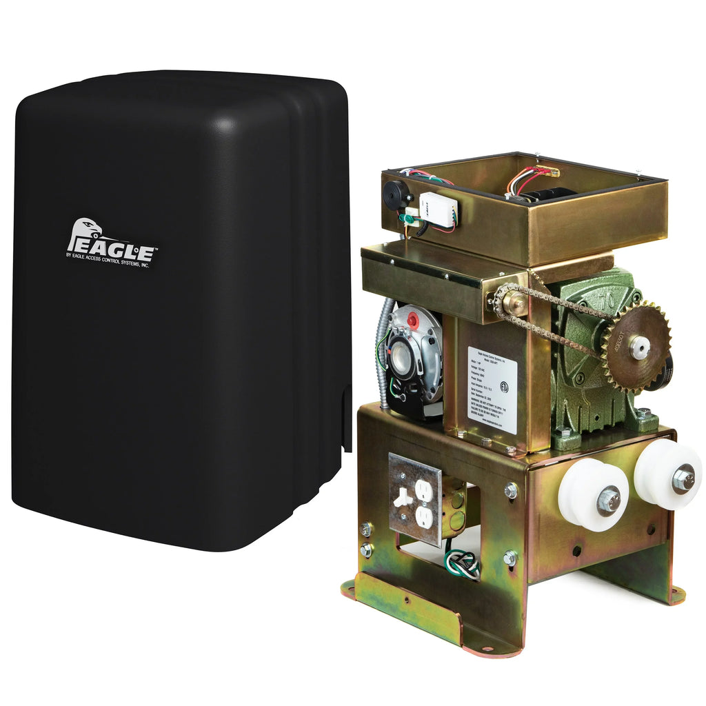 Eagle 2000 APT DM 1-HP Slide Gate Operator (Crank to Open) 50' & 3500 lbs Capacity Fail-Secure