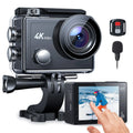 WF Action Cam 4K 60FPS 24MP Sport Camera 40M Underwater Camera Waterproof with Touch Display Vlog Camera EIS Remote Control 170° Wide Angle