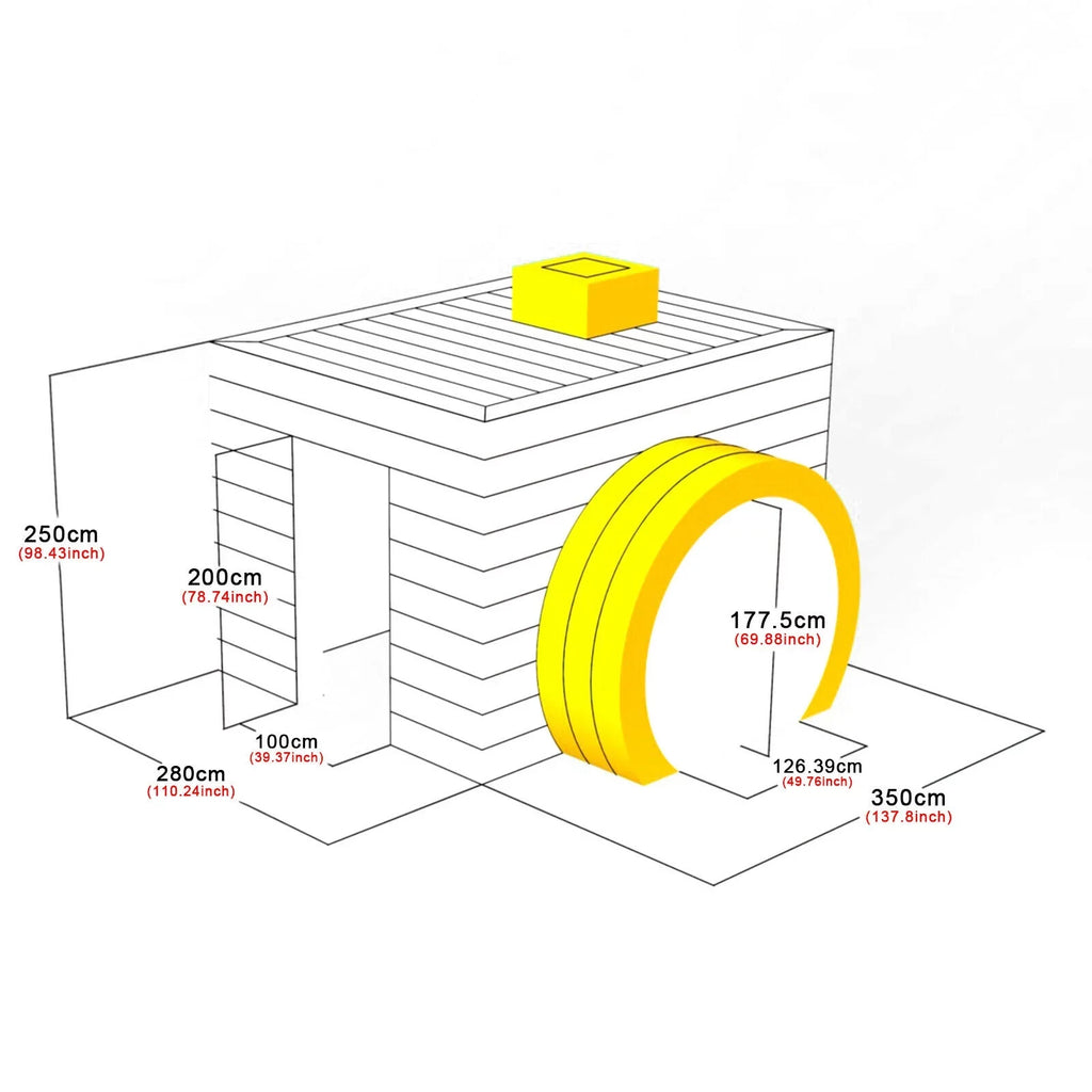 TOOL1SHOoo 2.5M White Inflatable Photo Booth Air Tent&Blower Portable Photobooth+ LED Light