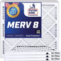 Filter King 4x50x1a Air Filter | 4-PACK | MERV 8 HVAC Pleated A/C Furnace Filters | MADE IN USA | Actual Size: 4 x 50 x .75"